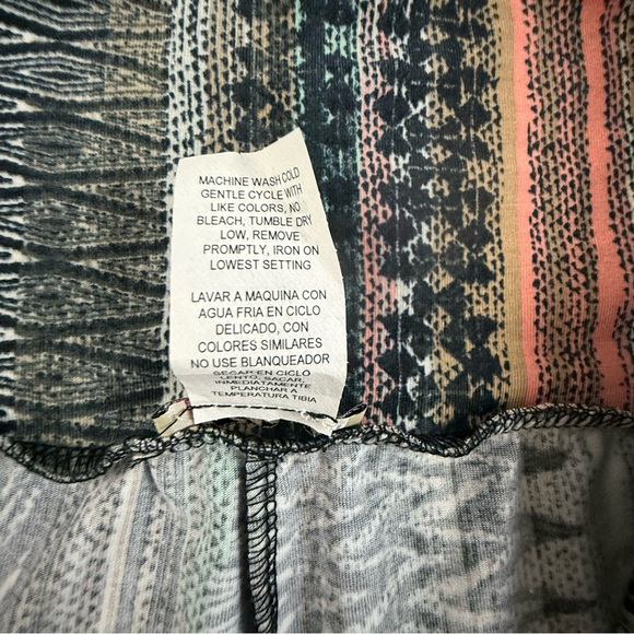 Lily White Plazzo Pants Women's‎ Large Multicolor Patterned Wide Leg Multicolor - Picture 10 of 12